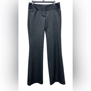 Express Editor Charcoal Flare Bootcut Women's Dress Pants Slacks sz 6 Long